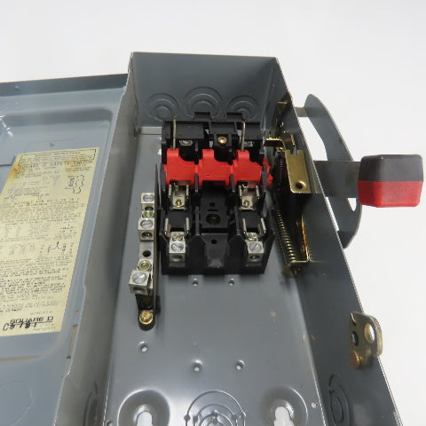 Square D H221N 30A Fusible Heavy Duty Safety Disconnect Switch 240VAC