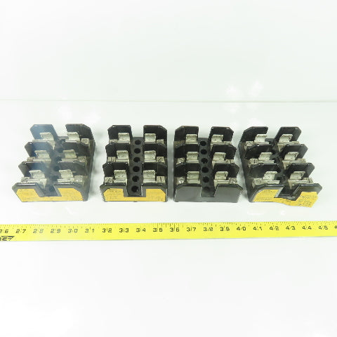 Buss J60030-3CR 3-Pole Fuseholder Fuse Block 600V 30A Lot Of 4