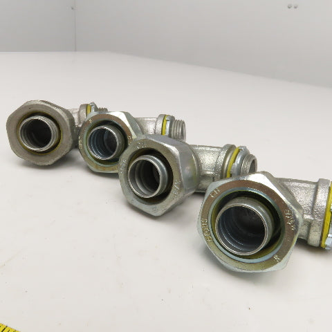Crouse Hinds 3/4" Liquid Tight Conduit Elbow 90° Lot Of 4