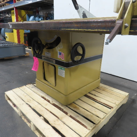 Powermatic Model 72A 14" Tilting Arbor Table Saw 3Ph 230/460V 7.5HP