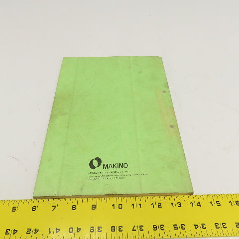 Makino 2EC-L4-8912 EC Series EDM Instruction Manual On Operation Guide