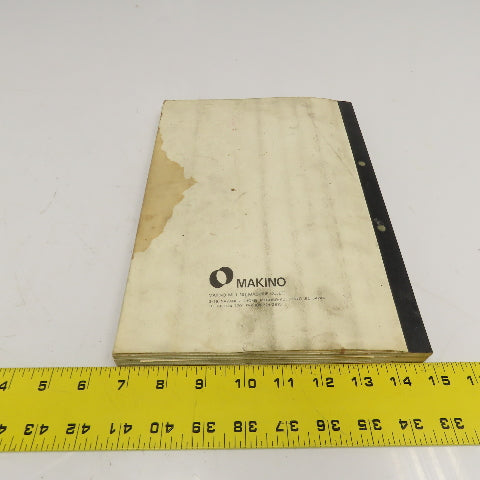 Makino 3EC-E2-8912 EDM Instruction Manual On Machine Parts