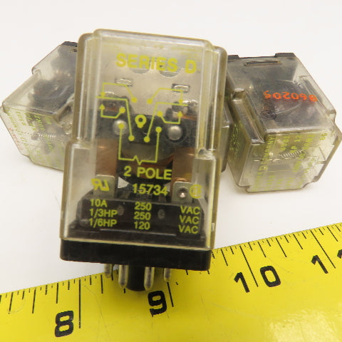 Square D 8501 KP12 General Purpose Plug In Relay 120V Lot Of 5