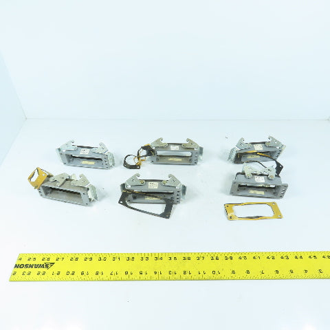 T&B Thomas & Betts PB116 Panel Mount Base 16Pl Socket W/End Locking Lever Lot/6