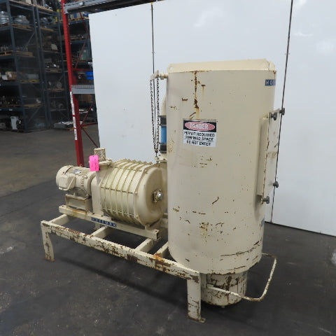 Hoffman T2B06 20HP 3Ph Exhauster Blower T-Series Compressor 230/460V W/ Tank