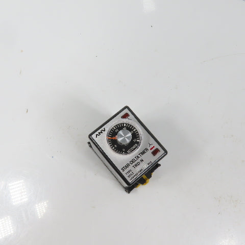 ANV Type TRD-N Star-Delta Timer Relay 220VAC 0-30 Seconds 5A W/ Base