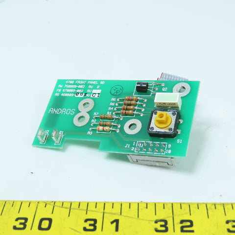 Andros FB 570889-002 4700 Anesthetic Gas Analyzer Front Panel PCB Circuit Board