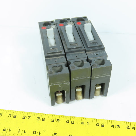 GE General Electric THED113020 20A Single 1-Pole Circuit Breaker 277VAC Lot Of 3