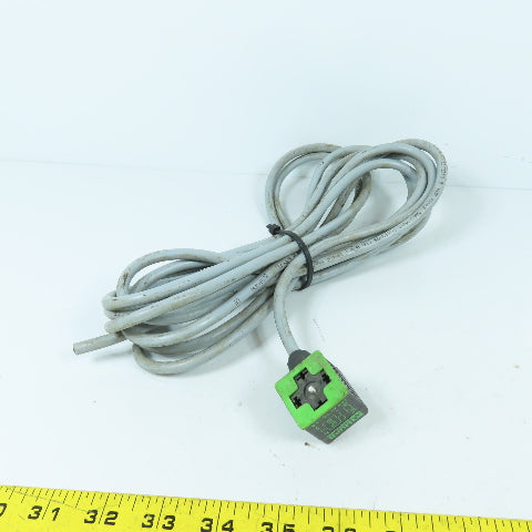 Murr Elektronik 4A 24V AC/DC Solenoid Valve Coil Connector W/ 3 Wire Lead