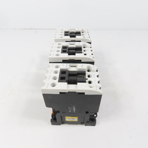 Teco RAU-4 AC Magnetic Control Relay 4-Pole 220V Coil 6A 600VAC Max Lot Of 3
