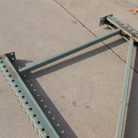 42" Tear Drop Pallet Rack Upright 25' Tall 3"x3" Leg Welded