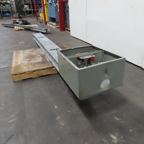 Westinghouse 1408D36 B51 600A 277/480V 4 Wire 3Ph Bus Duct 10' Run W/ J-Box