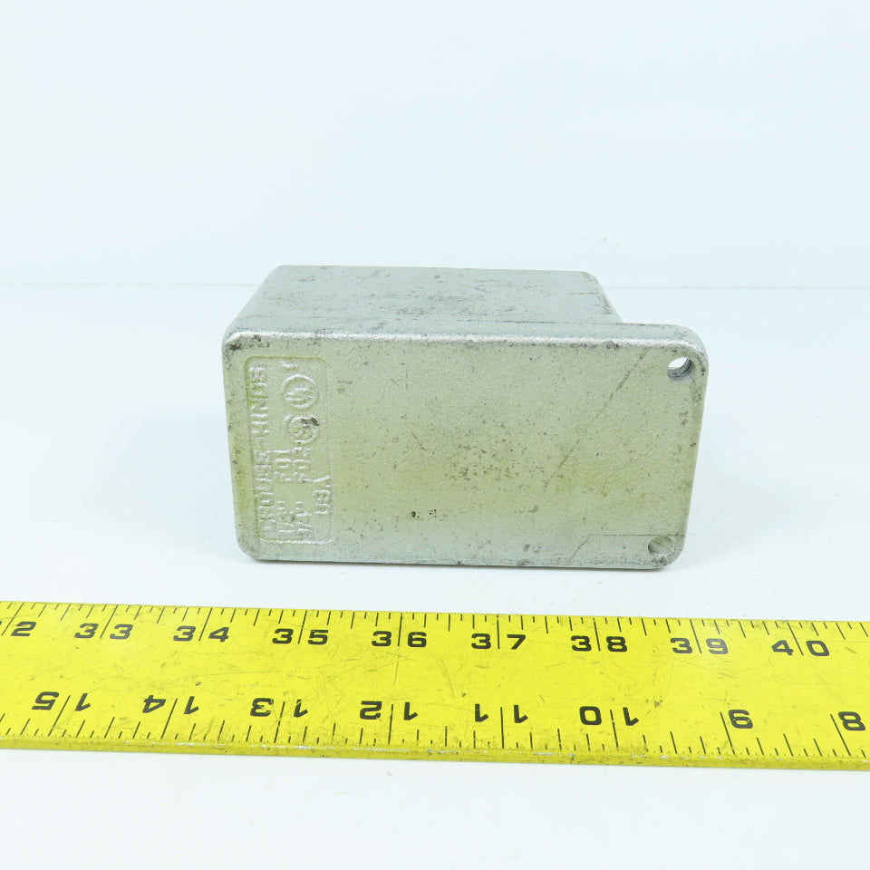 Crouse Hinds FD1 Cast Device Box 1/2" Single Gang