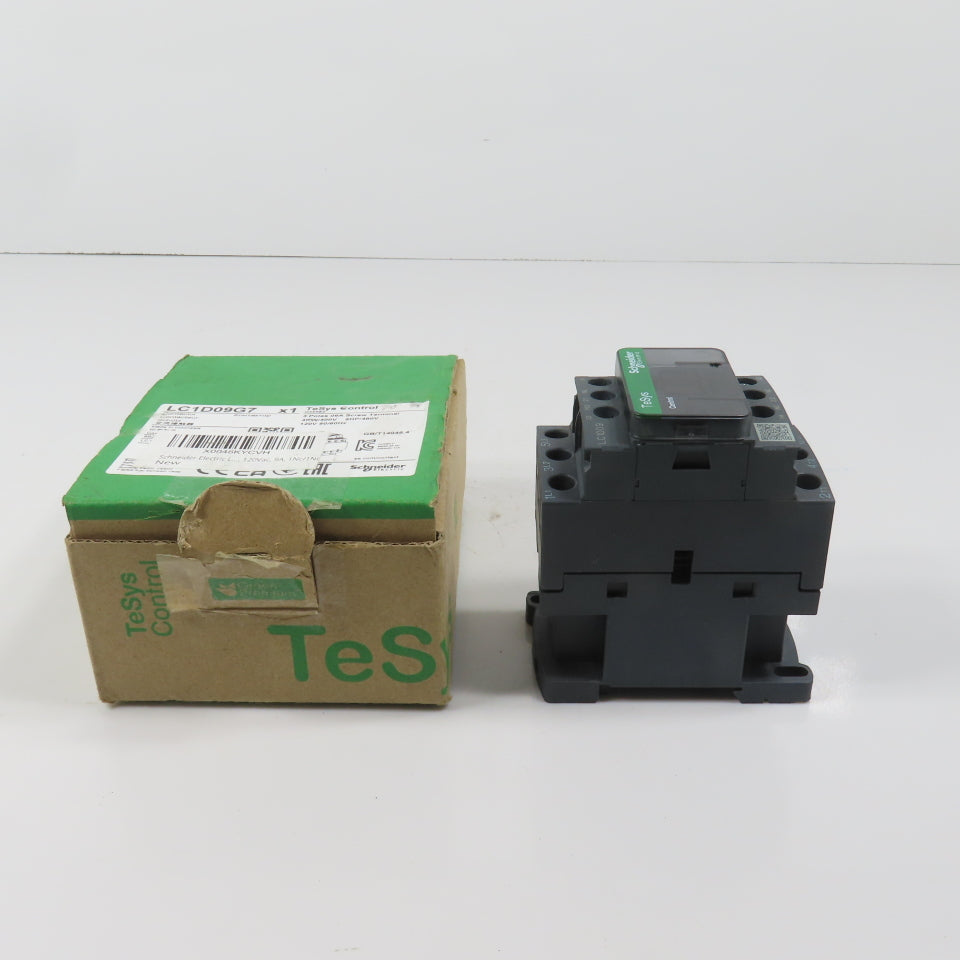Schneider LC1D09G7 TelSys 600VAC Contactor Relay 7.5HP 120V Coil NEW