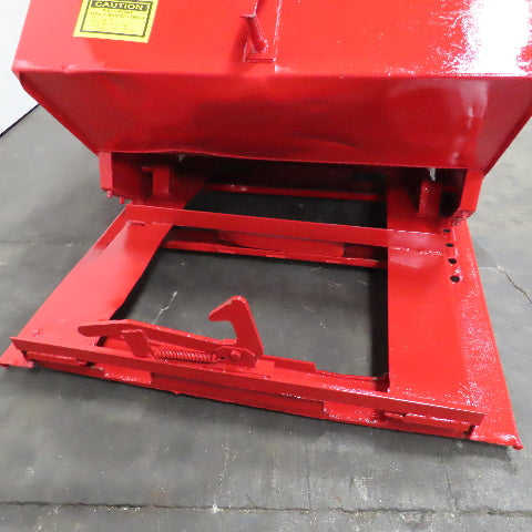 Jesco 2 Cu/Yd Self Dumping Trash Scrap Recycling Hopper On Casters