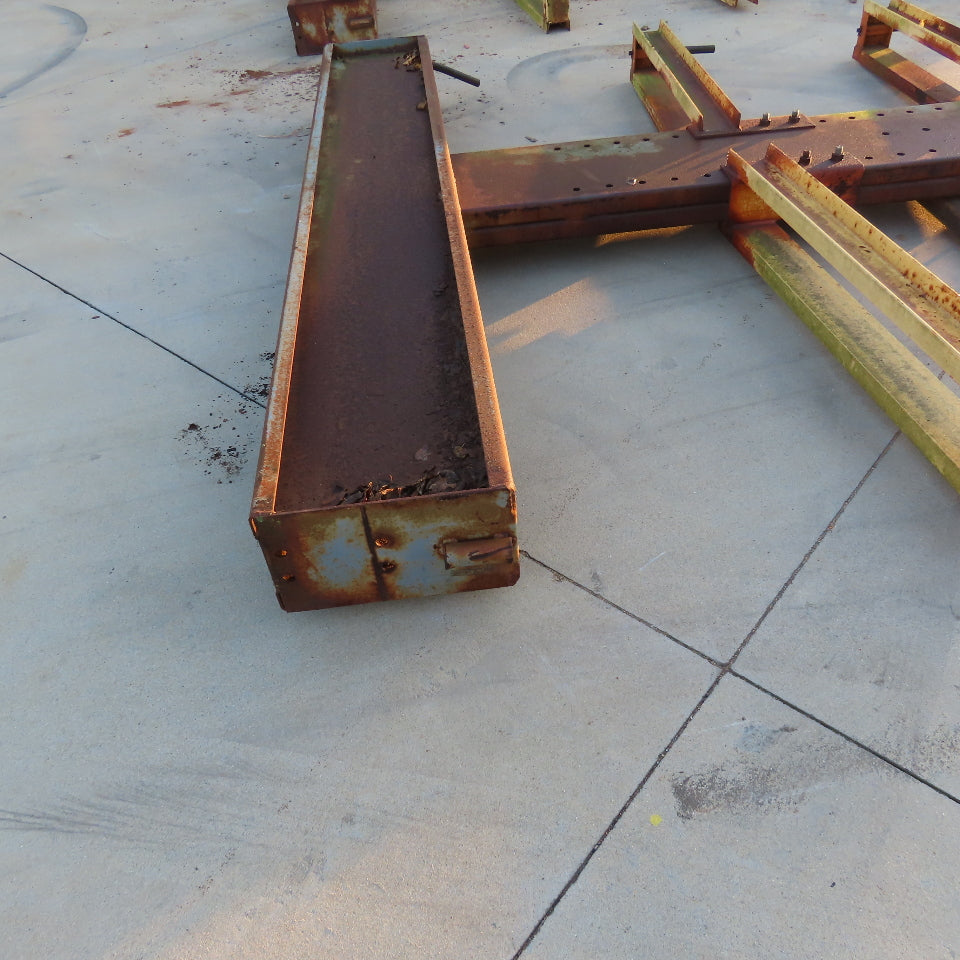5 Tier 90" Wide Double Sided Cantilever Rack Uprights Only 195" Tall Set Of 2