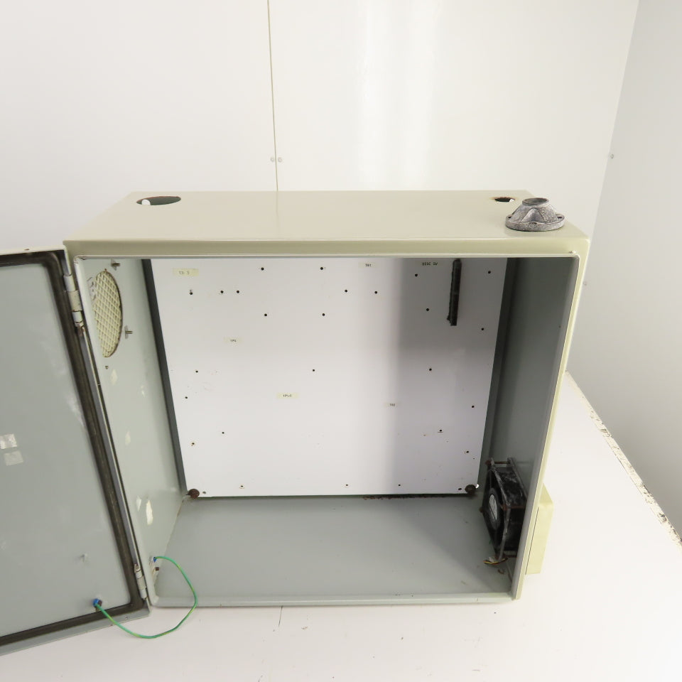 24" x 24" x 10" Steel Electrical Enclosure W/ Hinged Door & Backplate