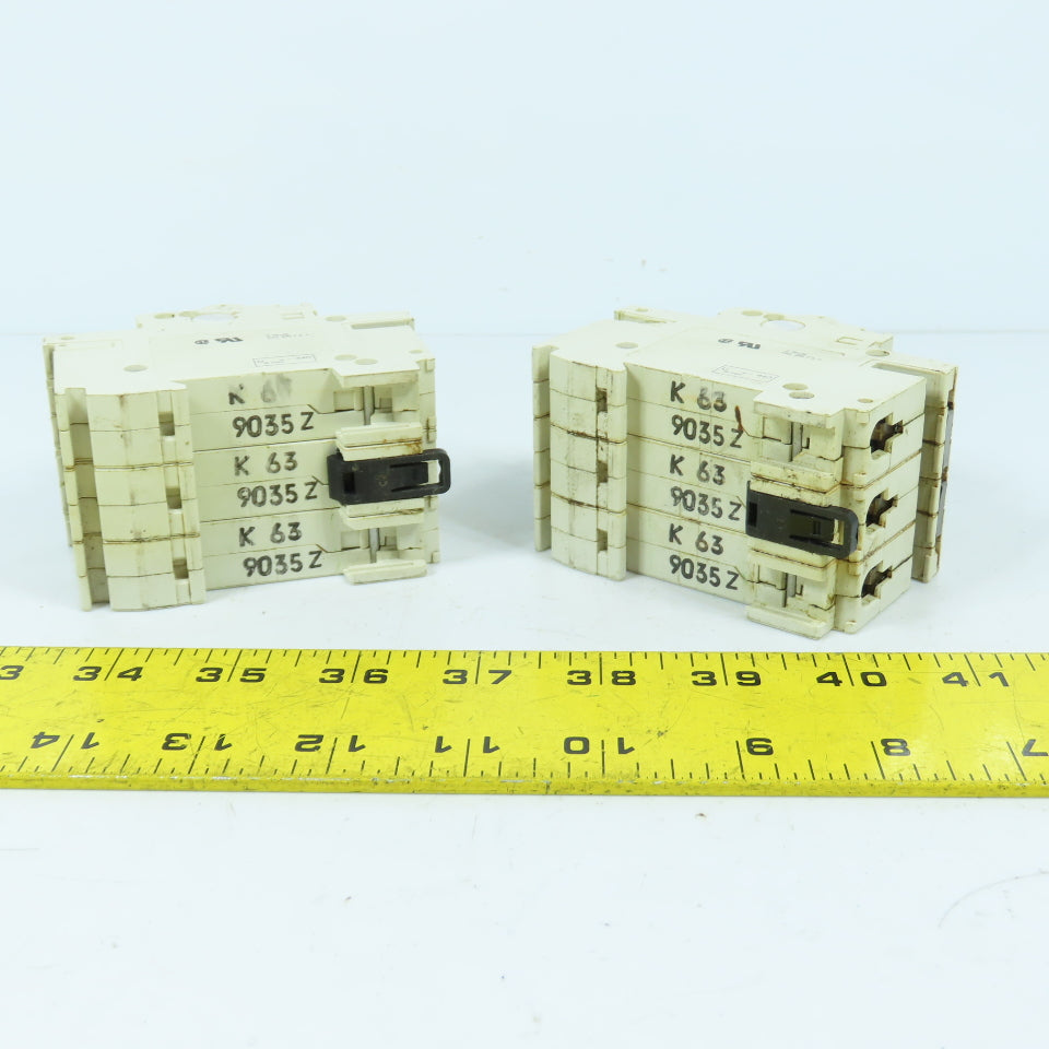ABB S273 K 63A 3-Pole Rail Mount Circuit Breaker 240VAC Lot Of 2