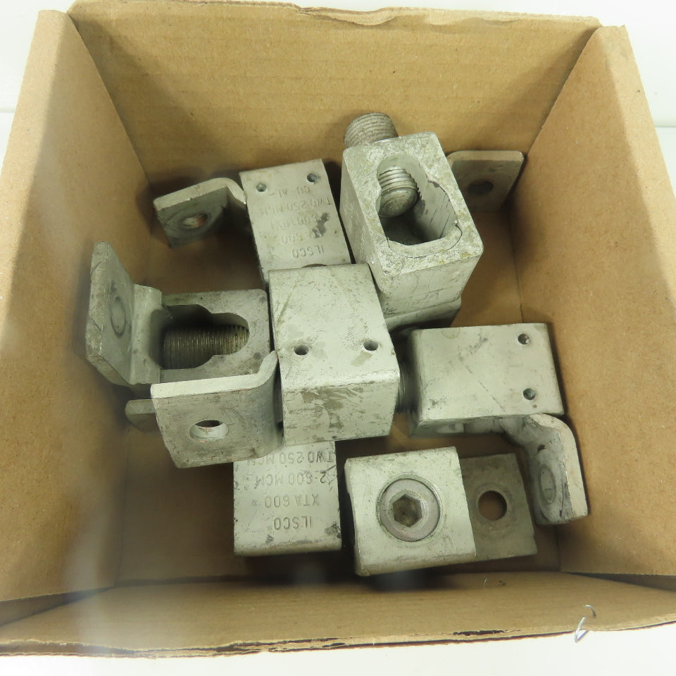Ilsco XTA 600 Aluminum Mechanical Lug 3/8" 2-600MCM Two 250 MCM Lot Of 8