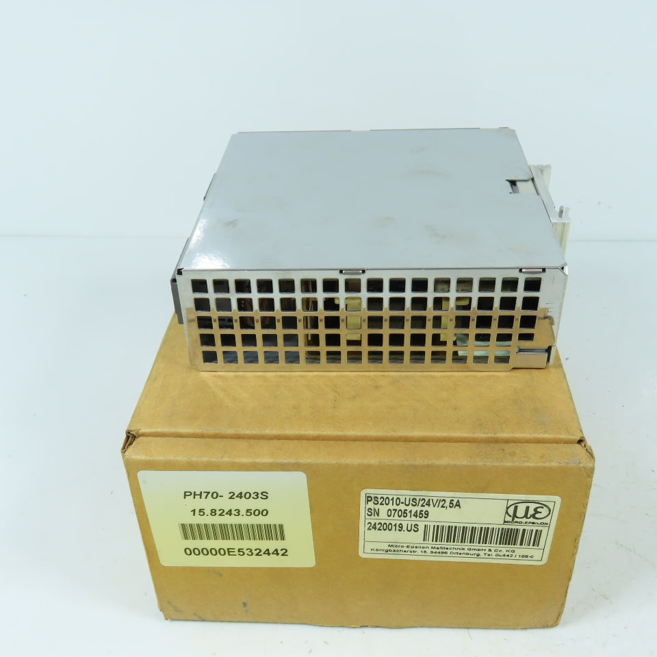 Micro-Epsilon PH70-2403/S 15.8243.500 24V DC 2.5A Power Supply 120/230VAC Input