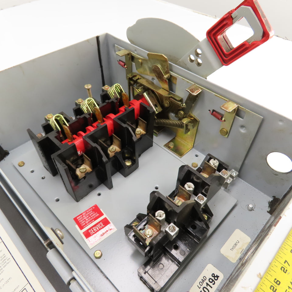 General Electric TH3361J 30A Fusible Safety Disconnect Switch 600VAC