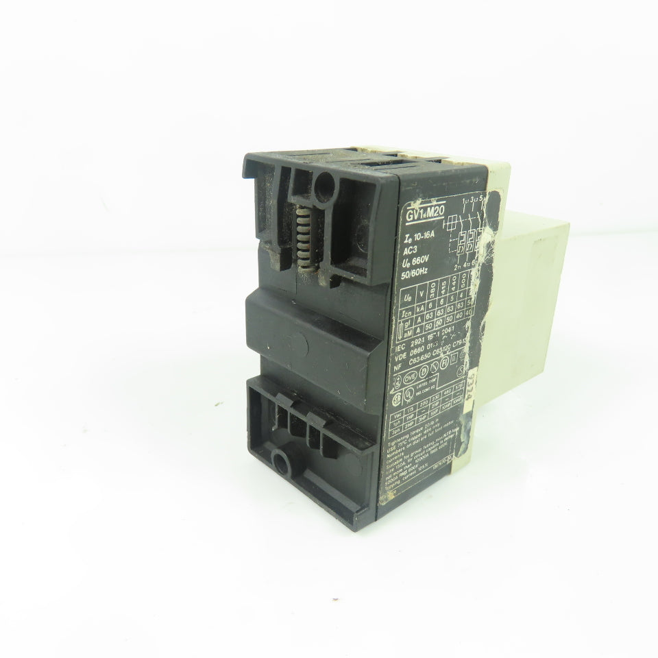 Telemecanique GV1-M20 10-16A Circuit Breaker Motor Protector 660V