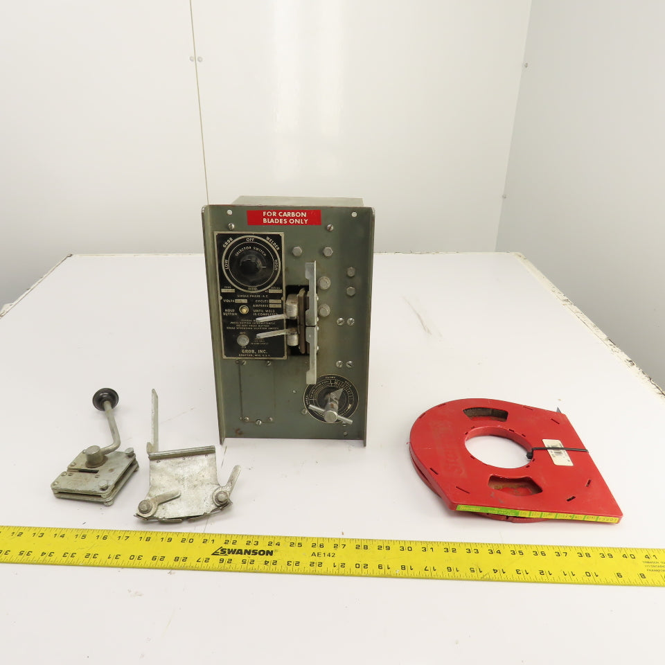 Grob RW-B Band Saw Blade Butt Welder 1/8"-1" W/ Grinder 460V 1PH Parts/Repair