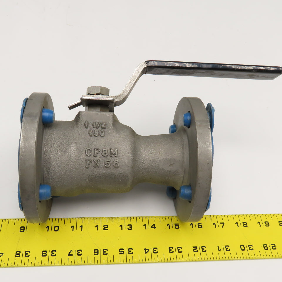 TBV Inc. 1-1/2" Flange Mount Ball Valve Class 150