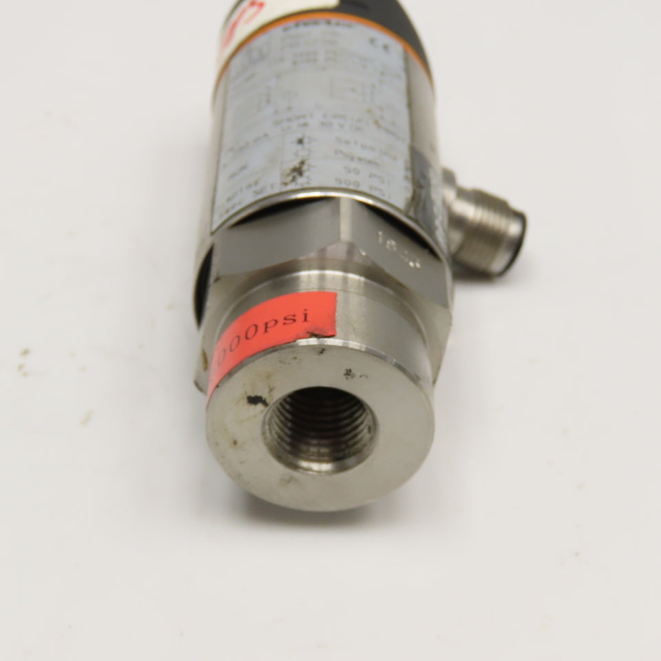 IFM Efector PB5220 Pressure Sensor 250-5000PSI 1/4" NPT 18...30VDC