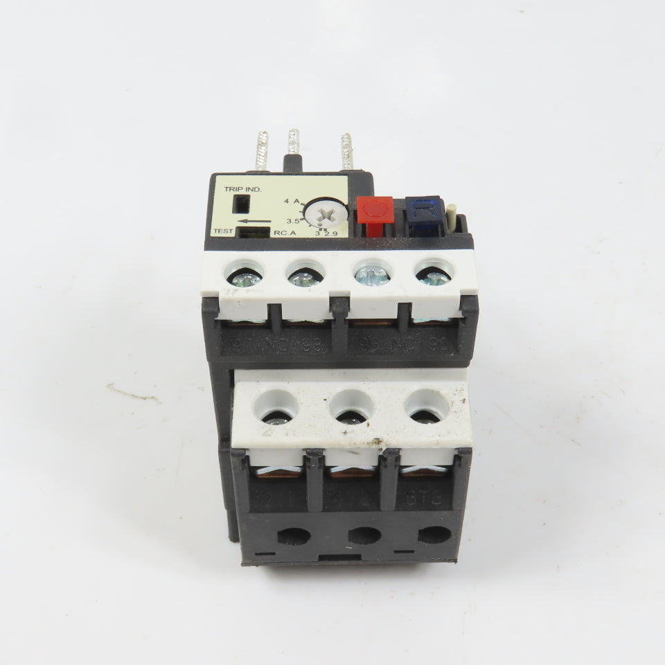 Teco RHU-10/4K1 Thermal Overload Relay 2.9-4A Range 600VAC Max