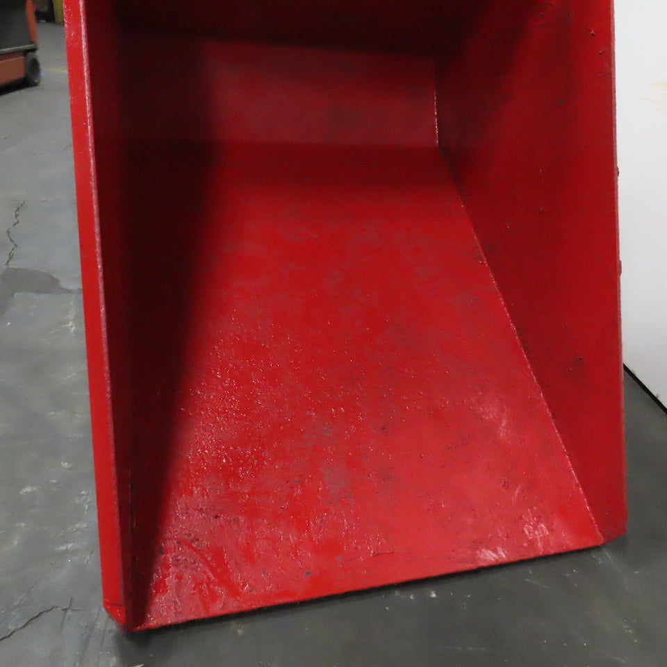2-1/2 Cu Yd Self Dumping Trash Scrap Chip Hopper 71" x 48" x 35" ID