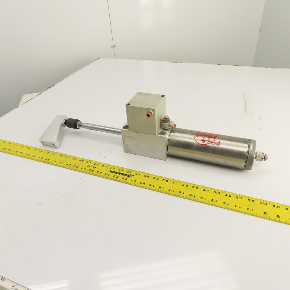 Bimba BFLM-706-DW Double Acting Stainless Rod Lock Air Cylinder 3" Bore 6"Stroke
