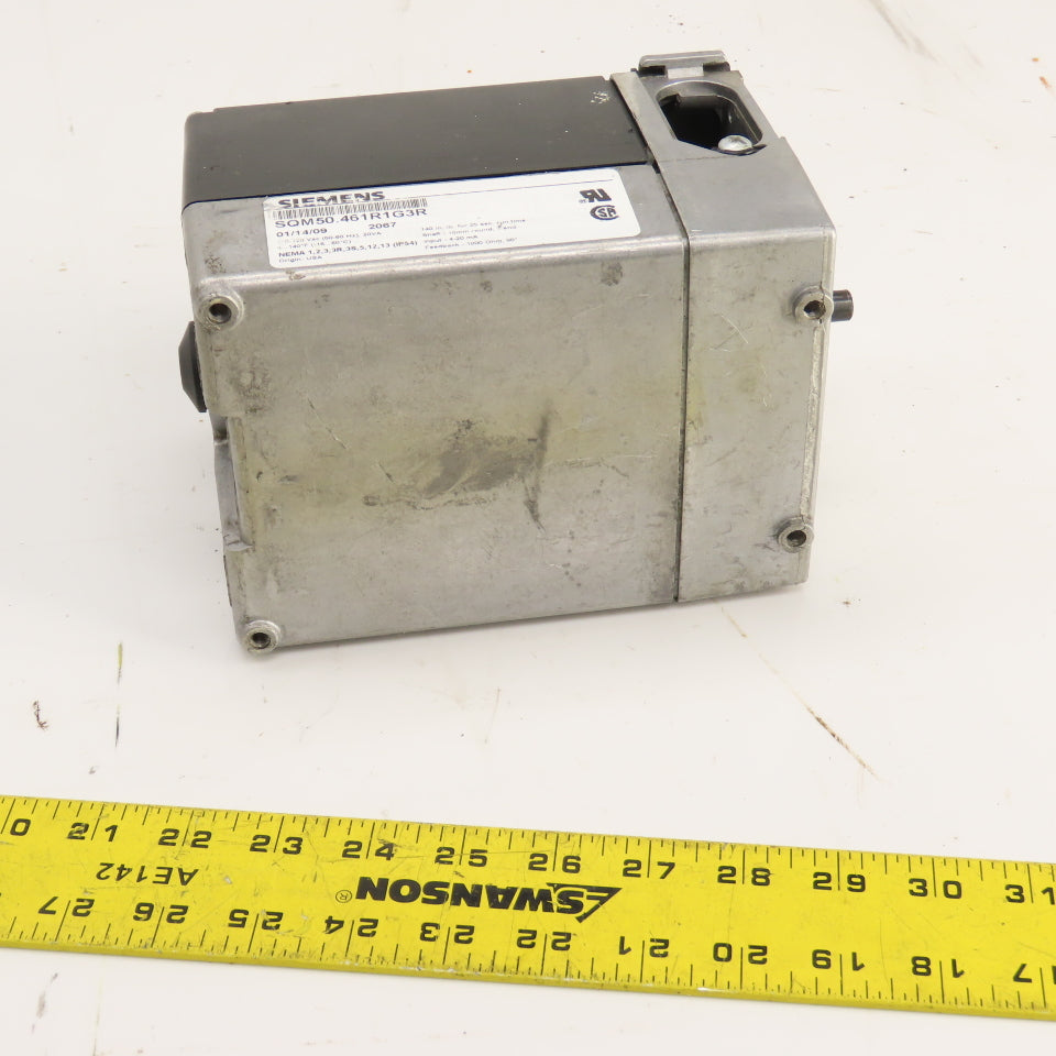 Siemens SQM50.461R1G3R Damper Motor 120VAC 25 Sec 140 In-Lb 10mm Shaft