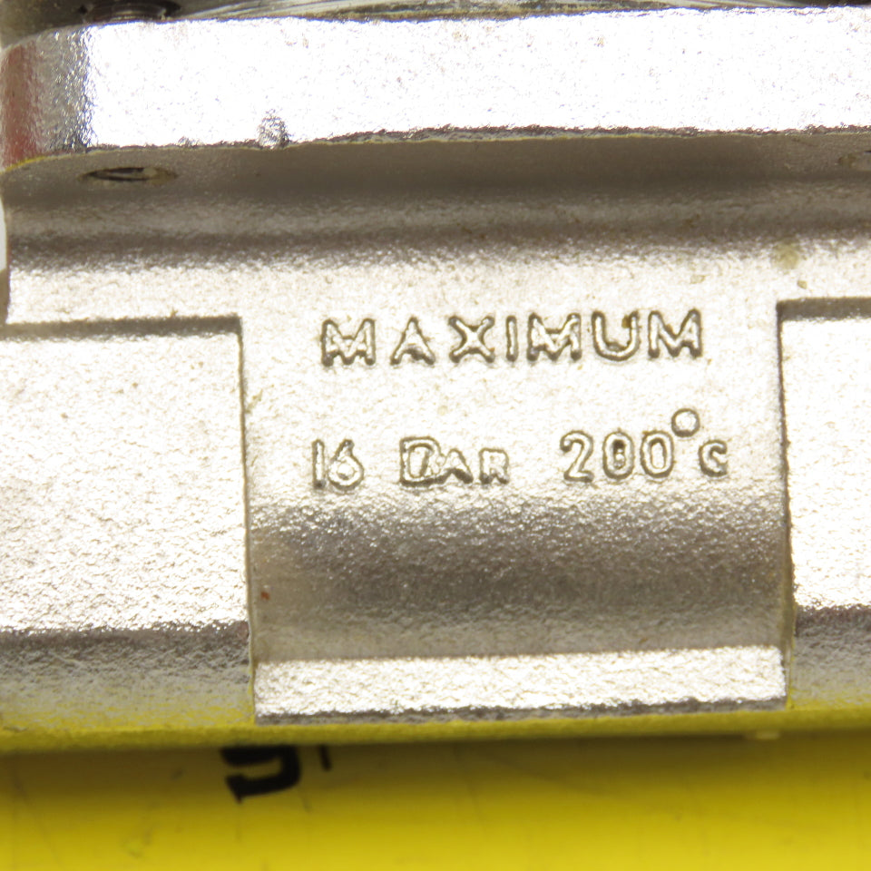 Vista 1/2" NPT Stainless Steel Inline Floating Ball Flow Indicator 16 Bar 200°C