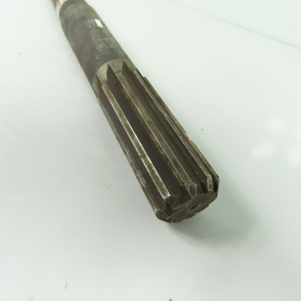 National 1-1/2" Hand Reamer Straight HS 10-Flute 12-1/2" OAL
