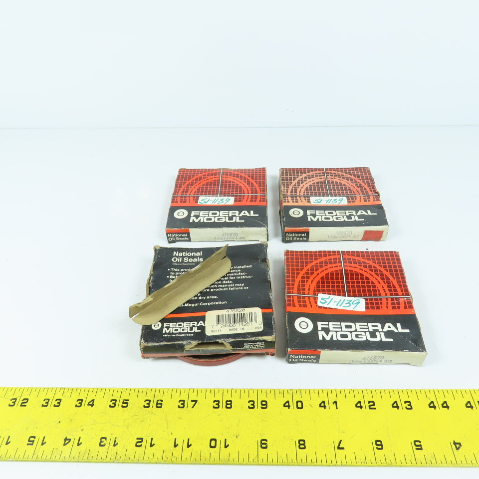 Federal Mogul 476820 Oil Seal 1.750" x 3.937" x .312" Lot Of 4