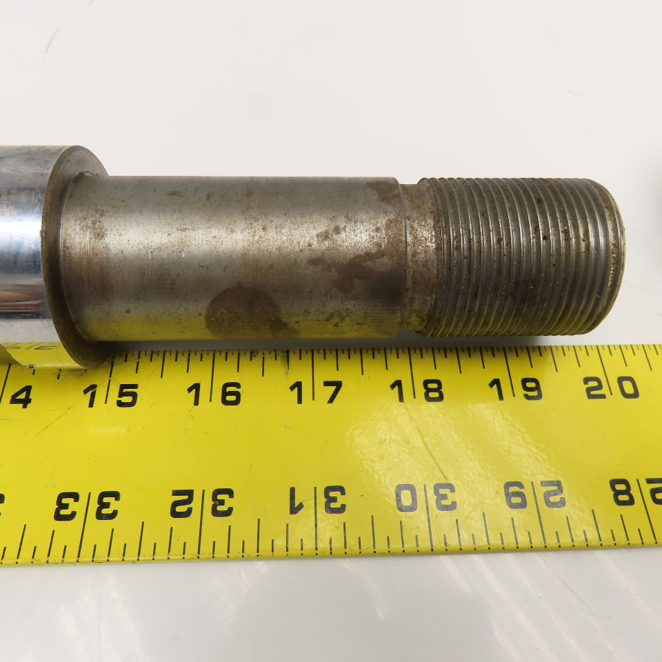 2" x 30" Hardened Steel Cylinder Piston Shaft 1"-12 Int. Thread 1-1/2"-12 Ext.