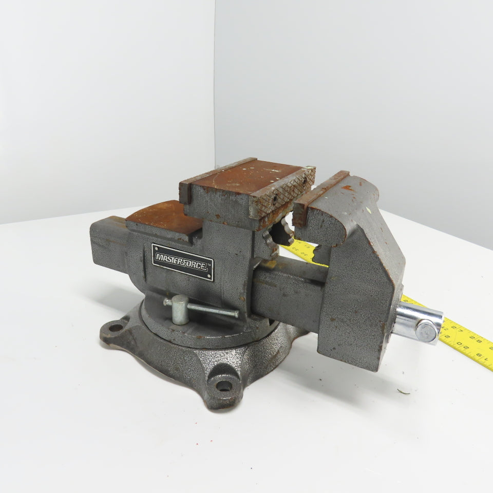 MasterForce 5-1/2" x 6-1/2" Open Combination Swivel Bench Vise
