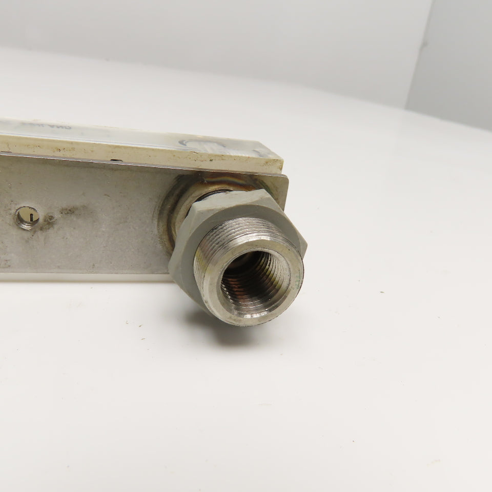 Kytola LH-6EL Flow Meter 0-50SCFH 0-10GPH 1/4"FNPT x 1/2"MNPT