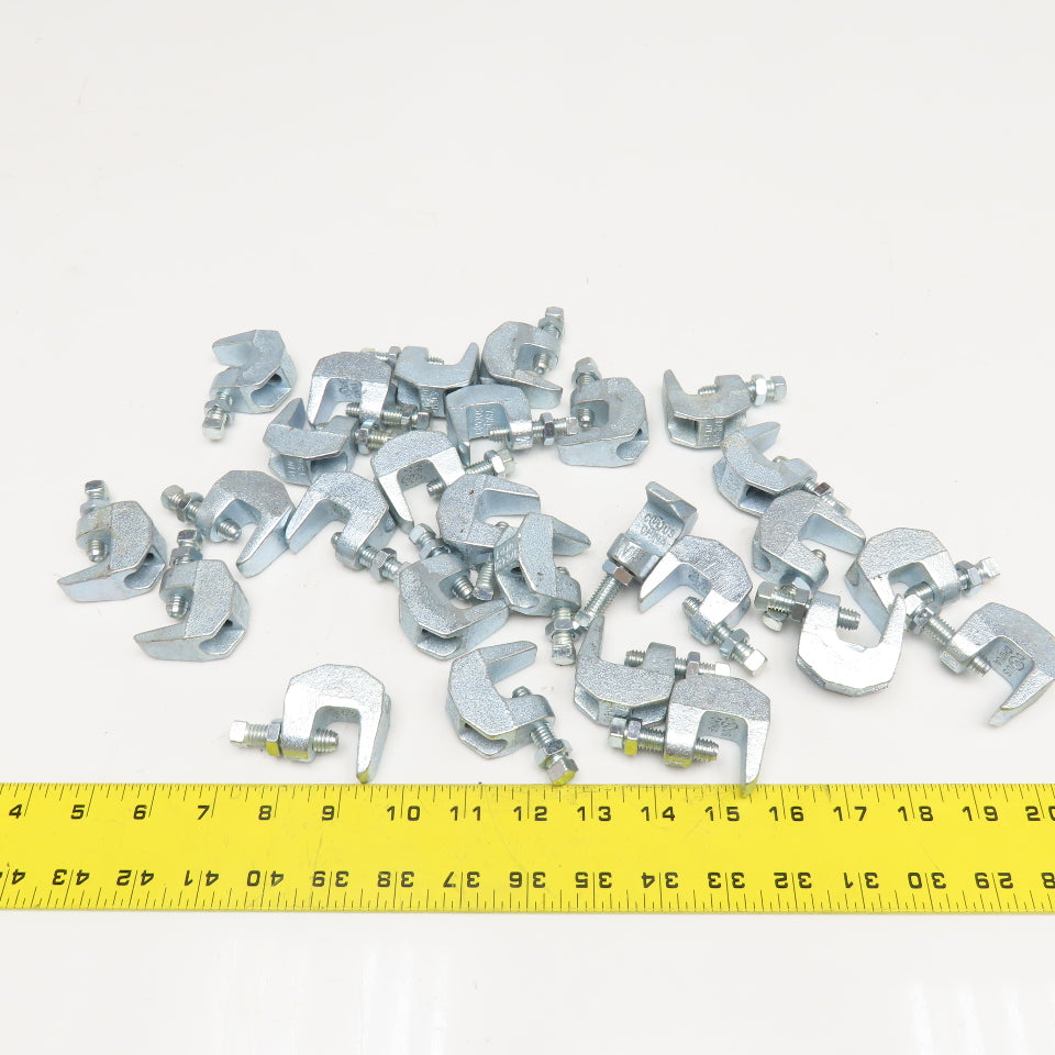 BC13/8 3/8" Electro-Galvanized Cast Iron Beam Clamp Lot Of 27