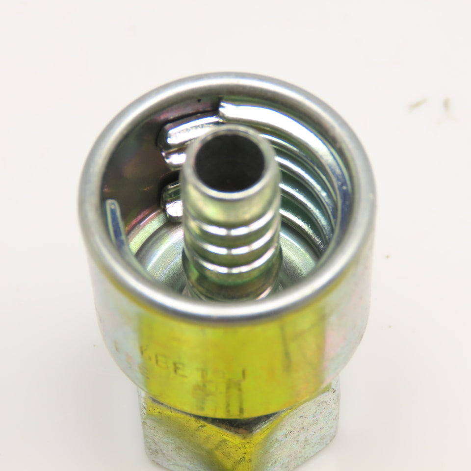 Gates 6G6FBSPORX 3/8" ID Hose x 3/8"-19 FBSP Swivel Crimp Hydraulic Hose Fitting