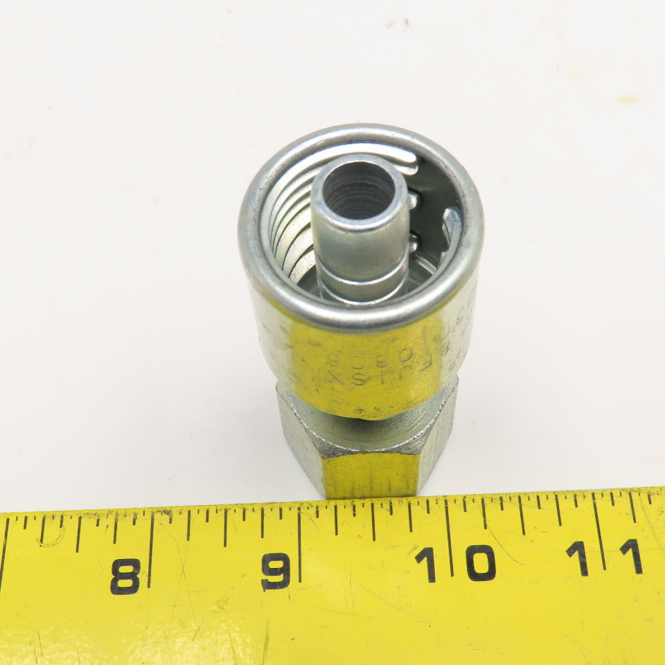 Gates 8G8FJISX 1/2" ID Hose x 1/2-14 FJIS Swivel Crimp Hydraulic Fitting