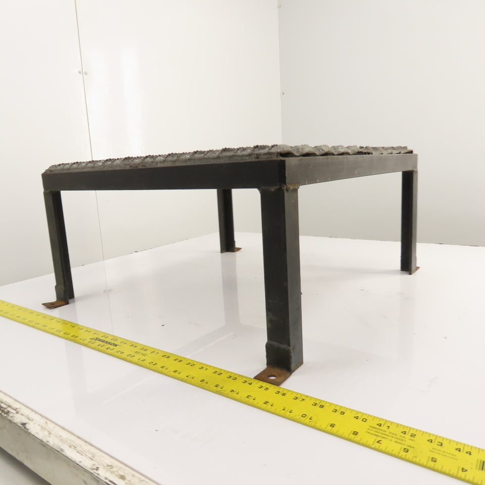 24" x 24" 1 Step Custom Industrial Machine Ladder Platform Top 12-1/4" High