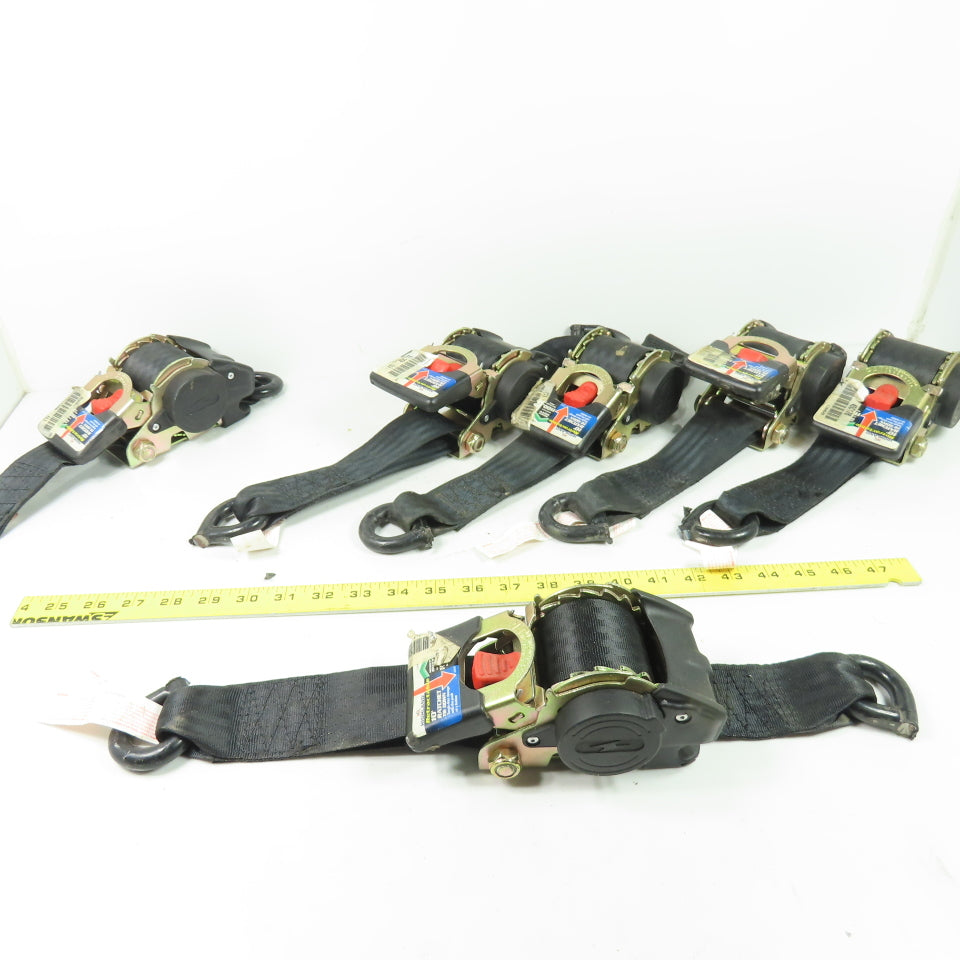 Highland 10' x 2" Retractable Ratchet Tie Down Strap 1100LB (No Hooks) Lot Of 6