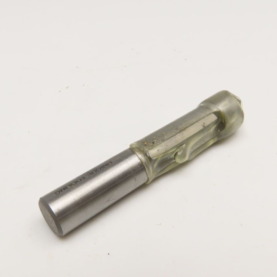 Unique Tooling 1/2" Diam. 2 Flute Straight Cut Router Bit 90° Point 3-15/32" OAL