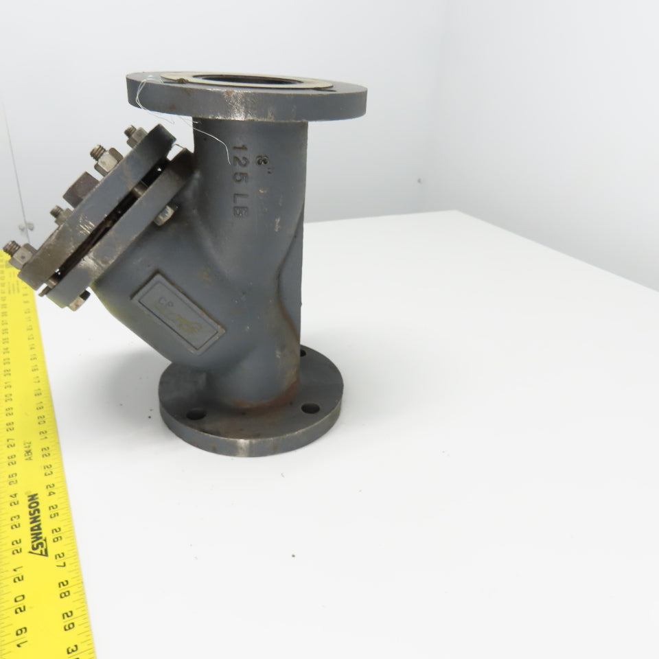 SV&C 3" Flanged Cast Iron Y Strainer 125LB 11-28-78