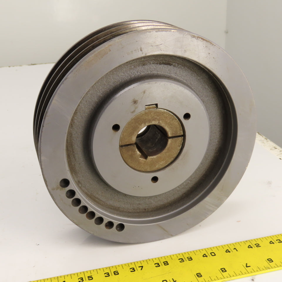 3-Groove V-Belt Pulley A, B Belt Section 8.95" OD Q1 Bore 1-3/8"