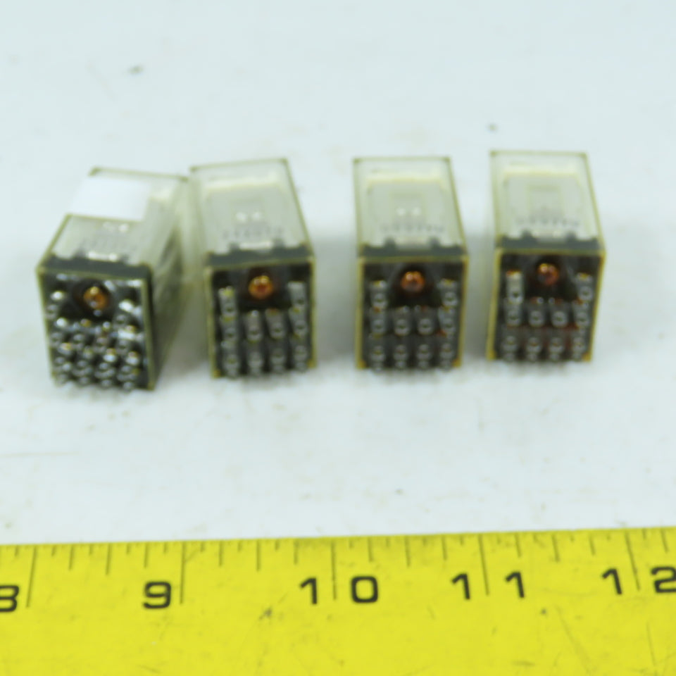 Omron MYQ4ZN 110/120VAC Relay 14-Pin Lot Of 4