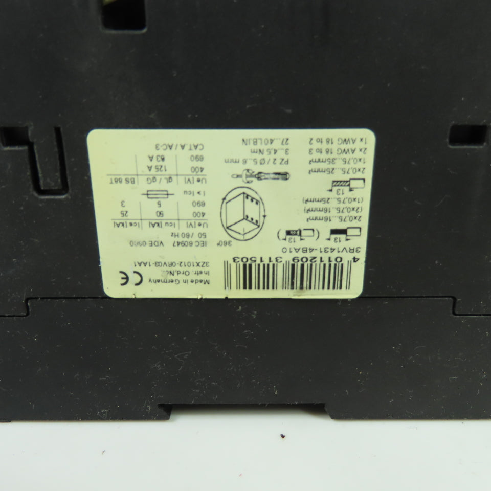Siemens 3RV1431-4BA10 Sirius 3R Circuit Breaker 14-20A