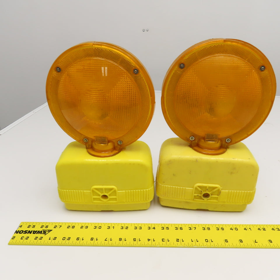Dietz 670 Visi-Flash Flashing Traffic Safety Construction Light Lot Of 2